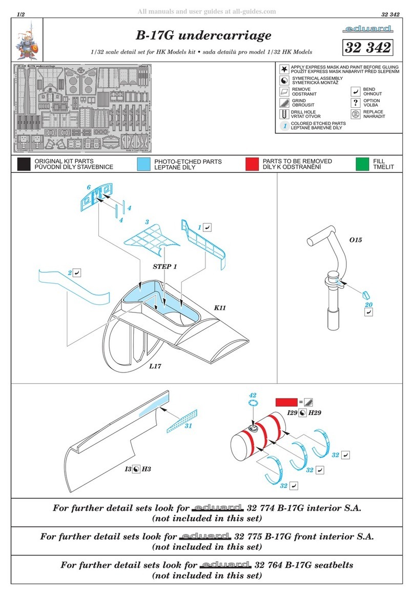Eduard B-17G undercarriage Assembly instructions Eduard B-17G undercarriage Assembly instructions