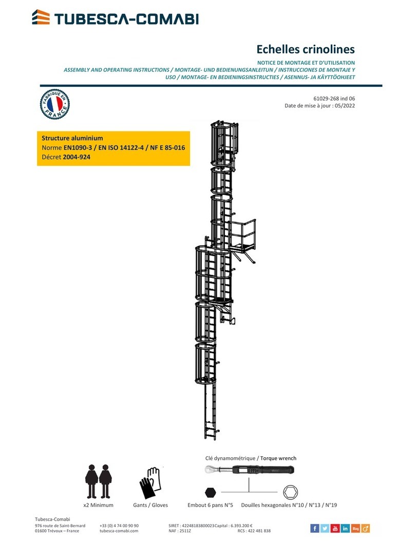 TUBESCA-COMABI Echelles crinolines User manual