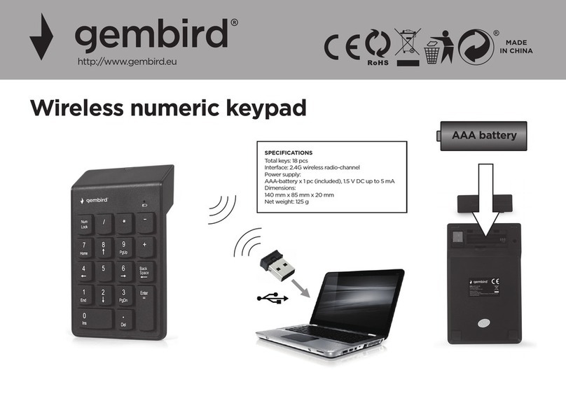 Gembird KPD-W-02 quick start guide