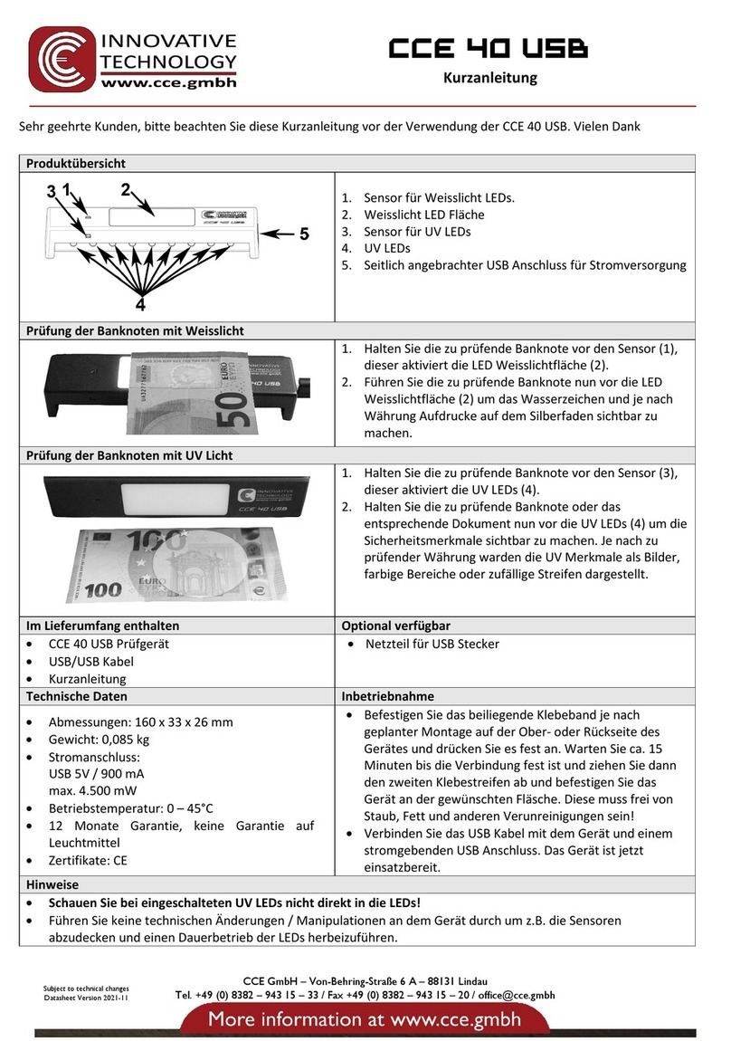 Innovative Technology CCE 4O USB User manual