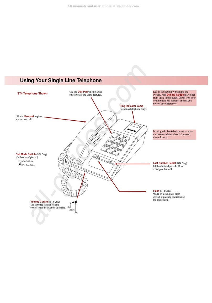 Nitsuko DS2000 Quick reference guide