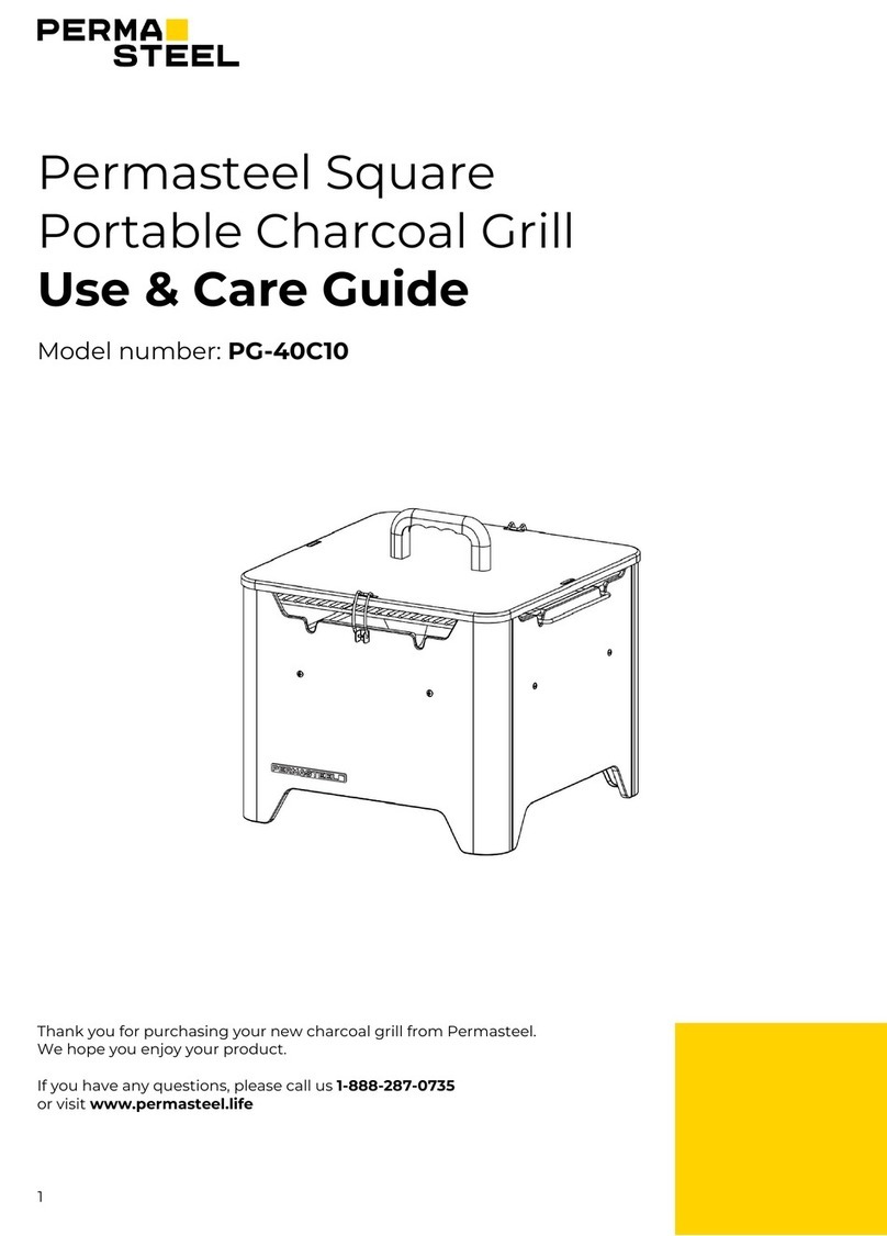 PERMASTEEL PG-40C10 Use & care guide