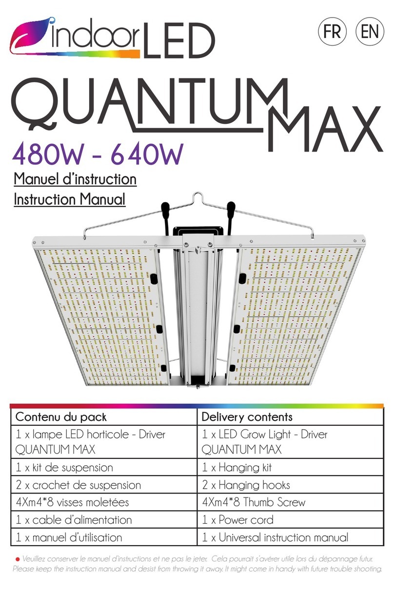 IndoorLED Quantum Max 640W instruction manual IndoorLED Quantum Max 640W instruction manual