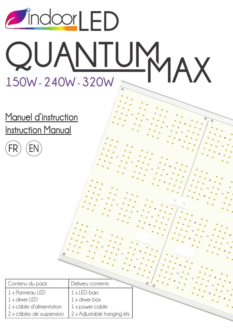IndoorLED Quantum Max 150W instruction manual