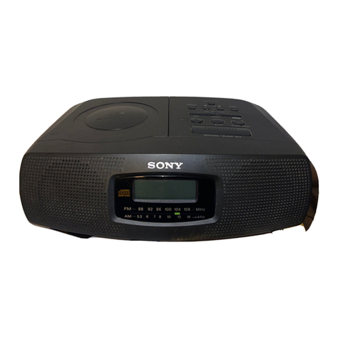 Sony ICF-CD820 - Cd/am/fm Stereo Clock Radio User manual