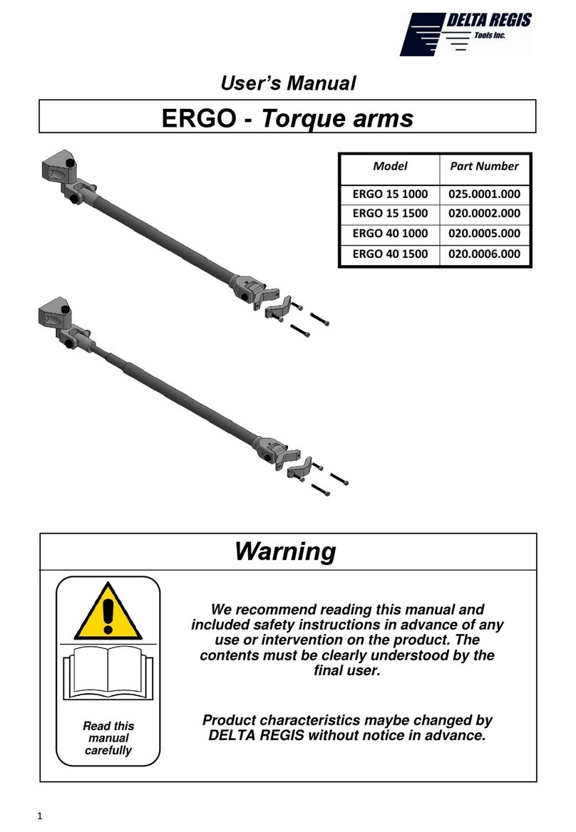 Delta Regis ERGO Series User manual