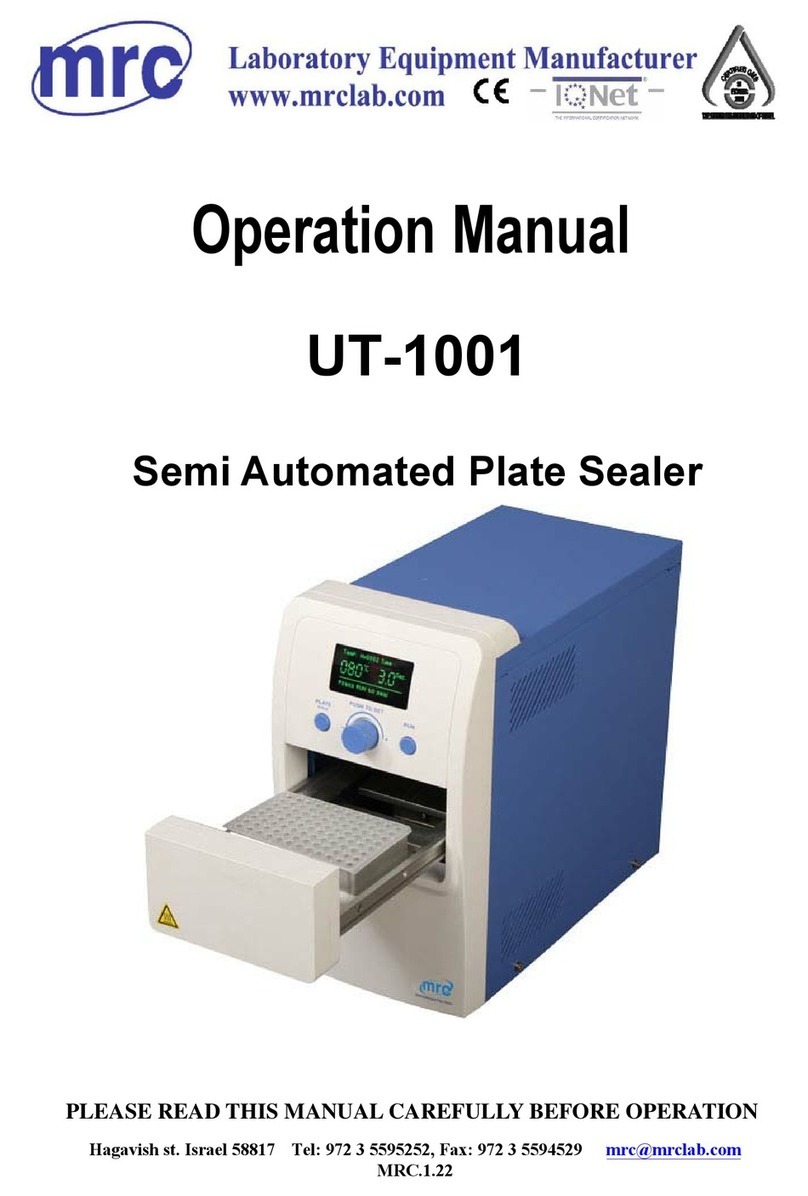 MRC UT-1001 Operation manual