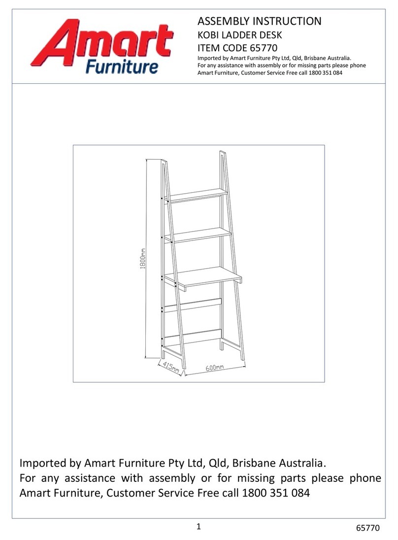 Amart Furniture KOBI 65770 Assembly instruction Amart Furniture KOBI 65770 Assembly instruction