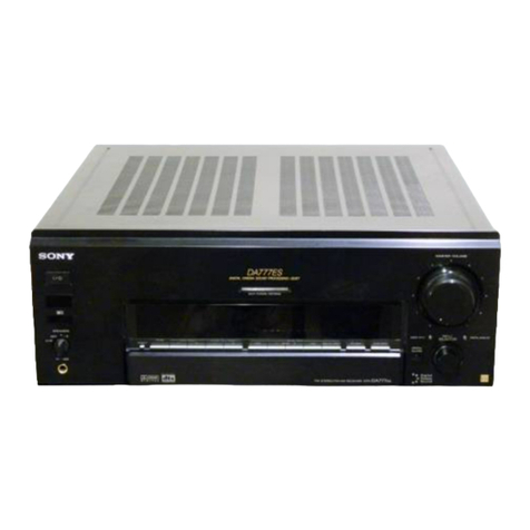 Sony STR-DA777ES - Fm Stereo/fm-am Receiver User manual