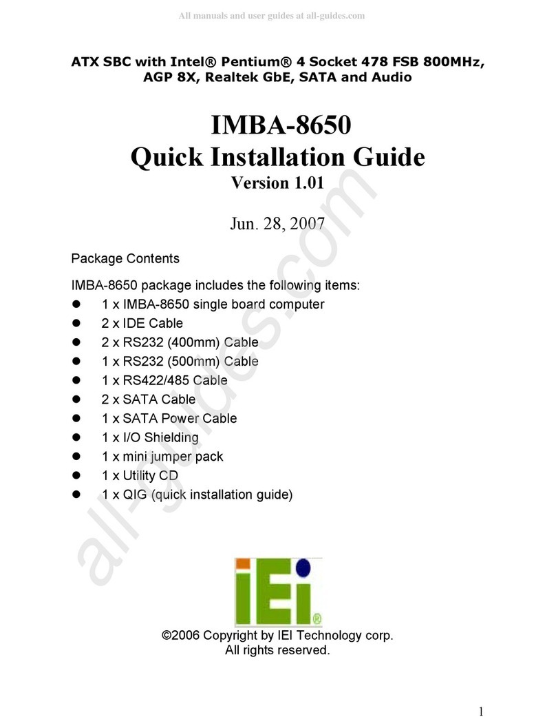 IEI Technology IMBA-8650 User manual