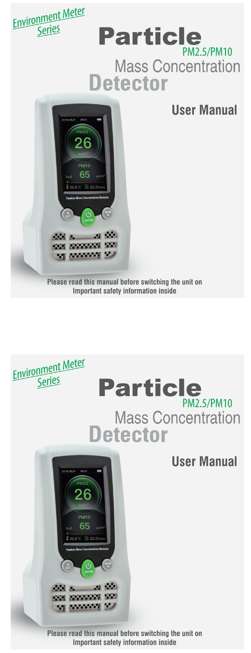 Particle PM2.5 user manual