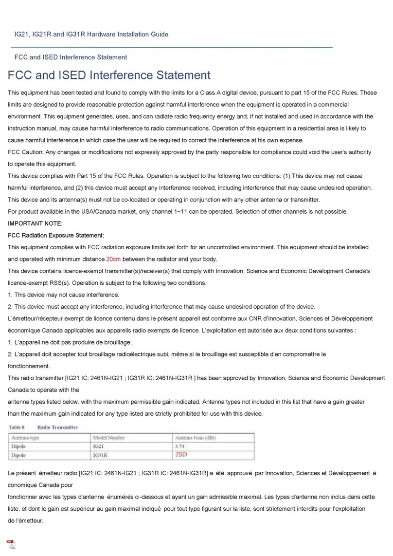 Cisco IG21 Series Manual