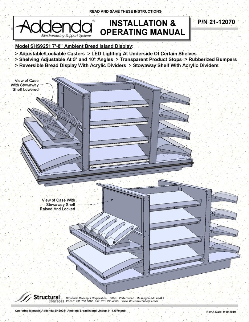 Structural Concepts Addenda SHS9251 Installation instructions