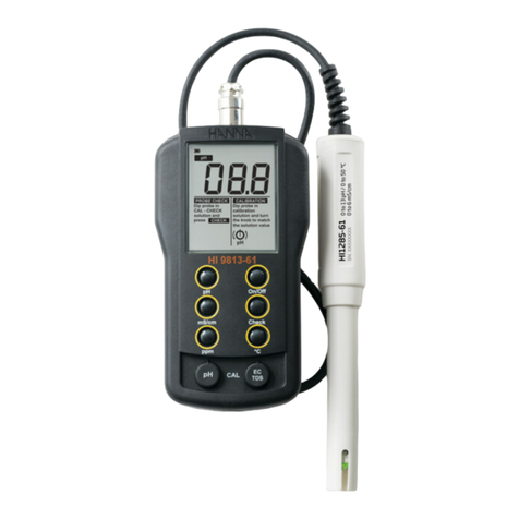 Hanna Instruments HI9813-51 instruction manual