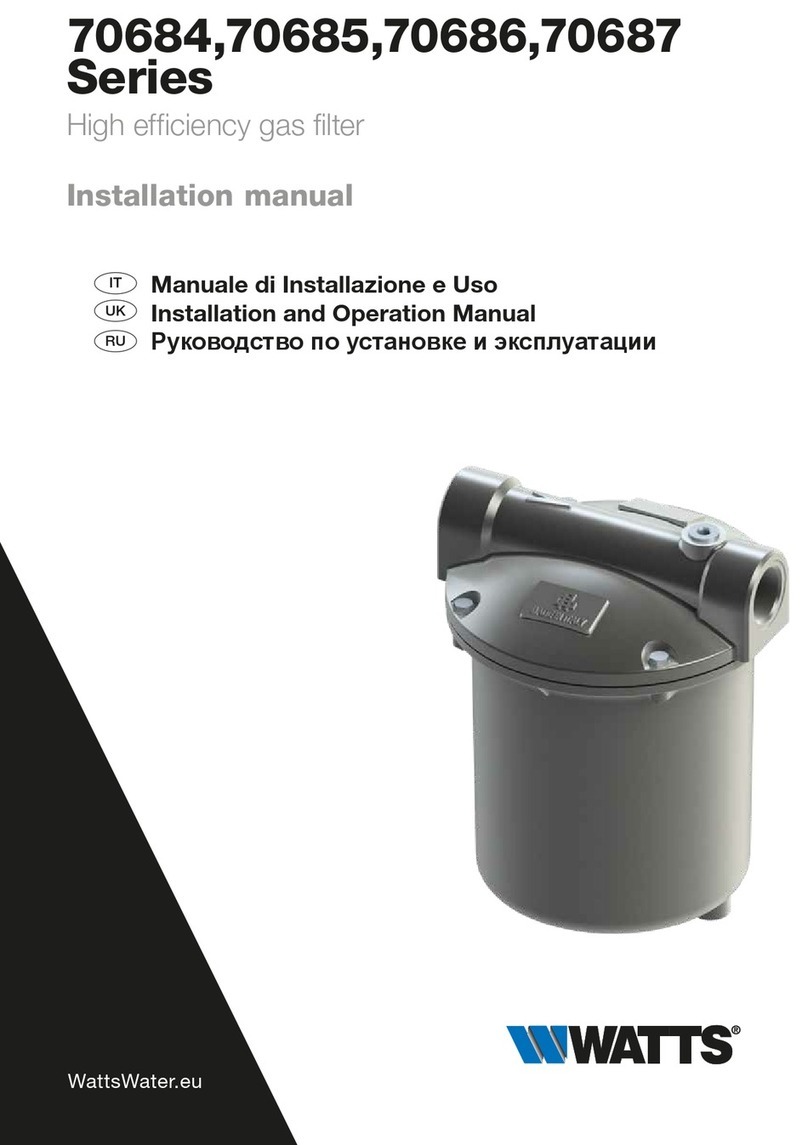 Watts 70684 Series User manual Watts 70684 Series User manual