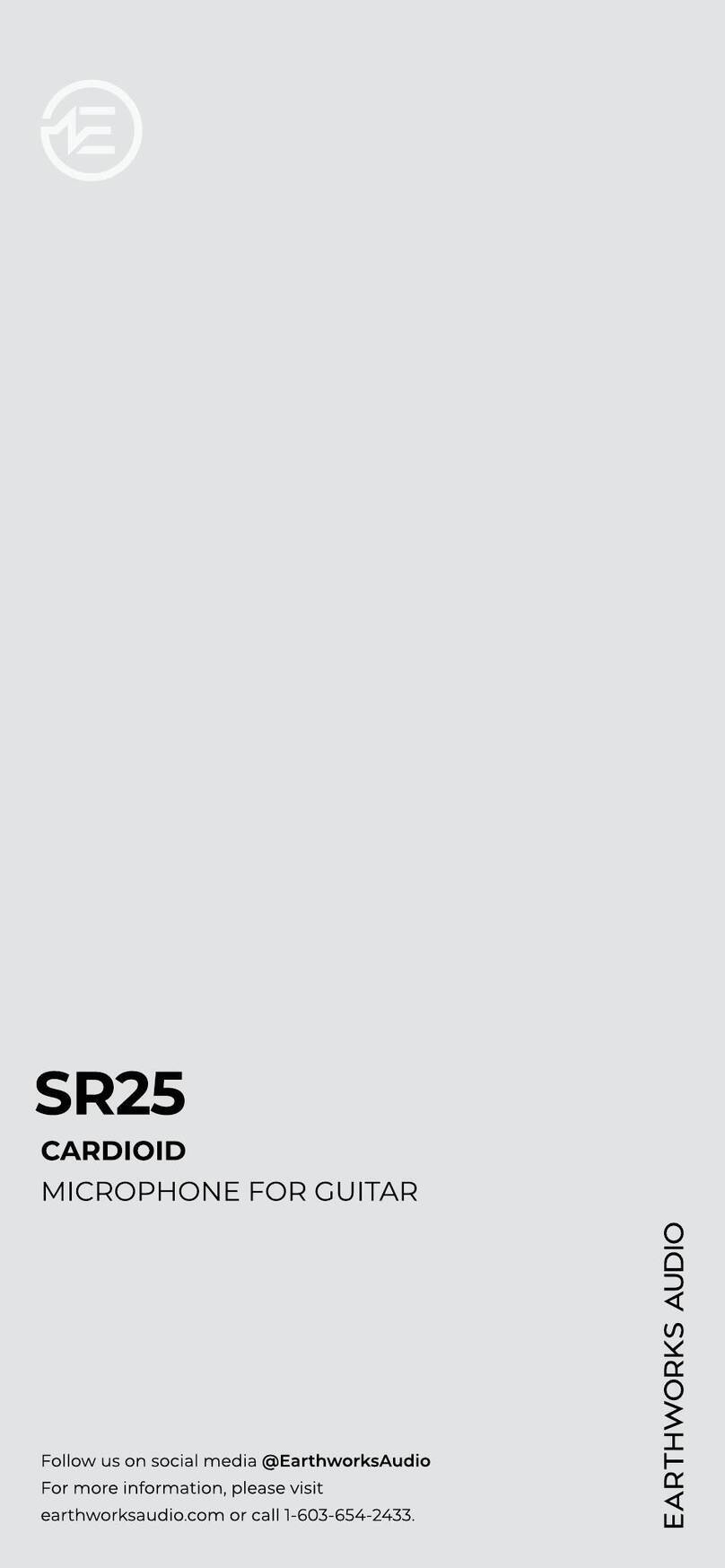 Earthworks Audio SR25 Getting started