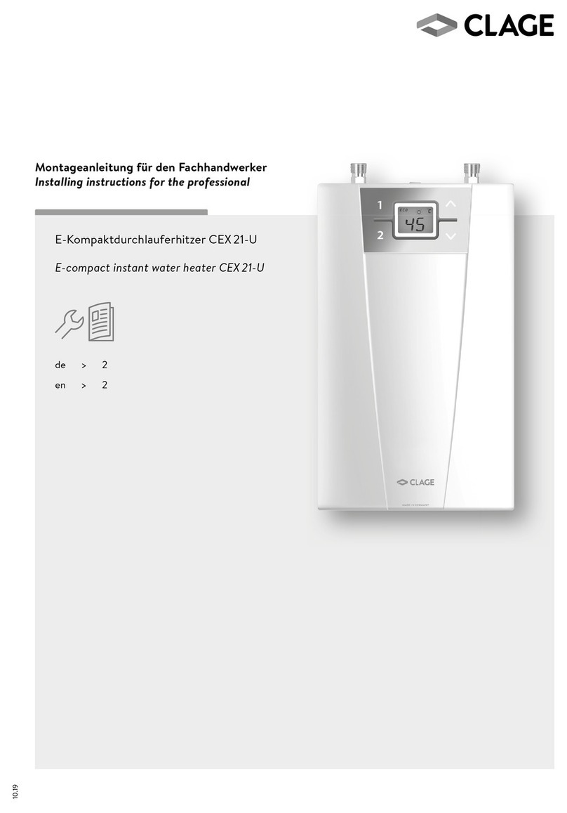clage CEX 21-U Instruction Manual