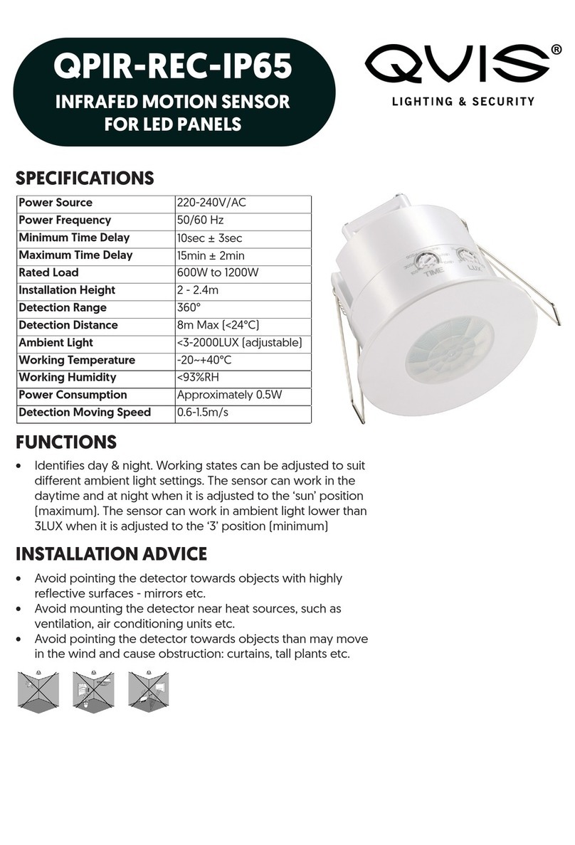 Qvis QPIR-REC-IP65 User manual