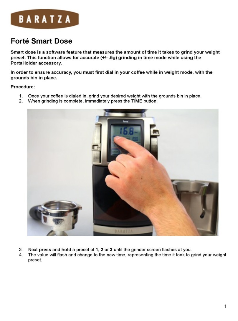 Baratza Forte Smart Dose User manual
