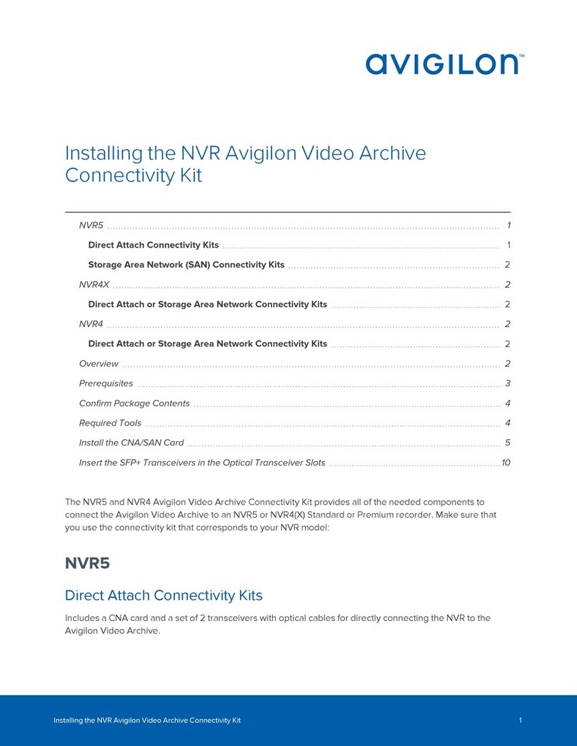 Avigilon Premium NVR5 Series User manual