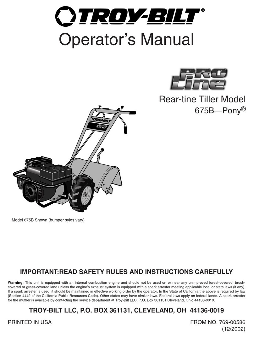 Troy-Bilt 675B Pony User manual