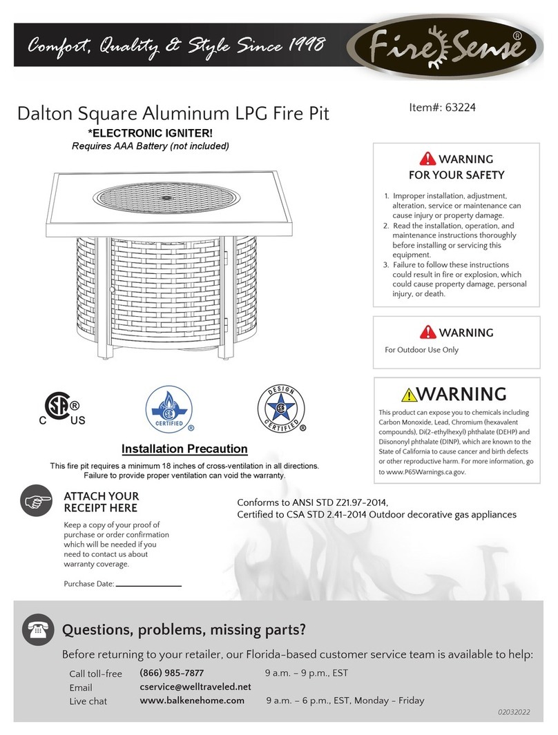 Firesense Dalton 63224 User manual