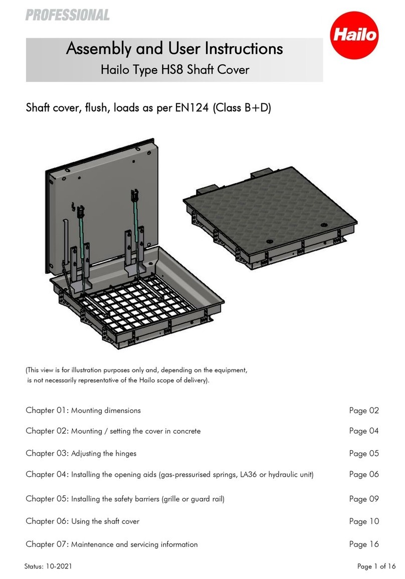 Hailo Professional HS 8 Assembly and user instructions