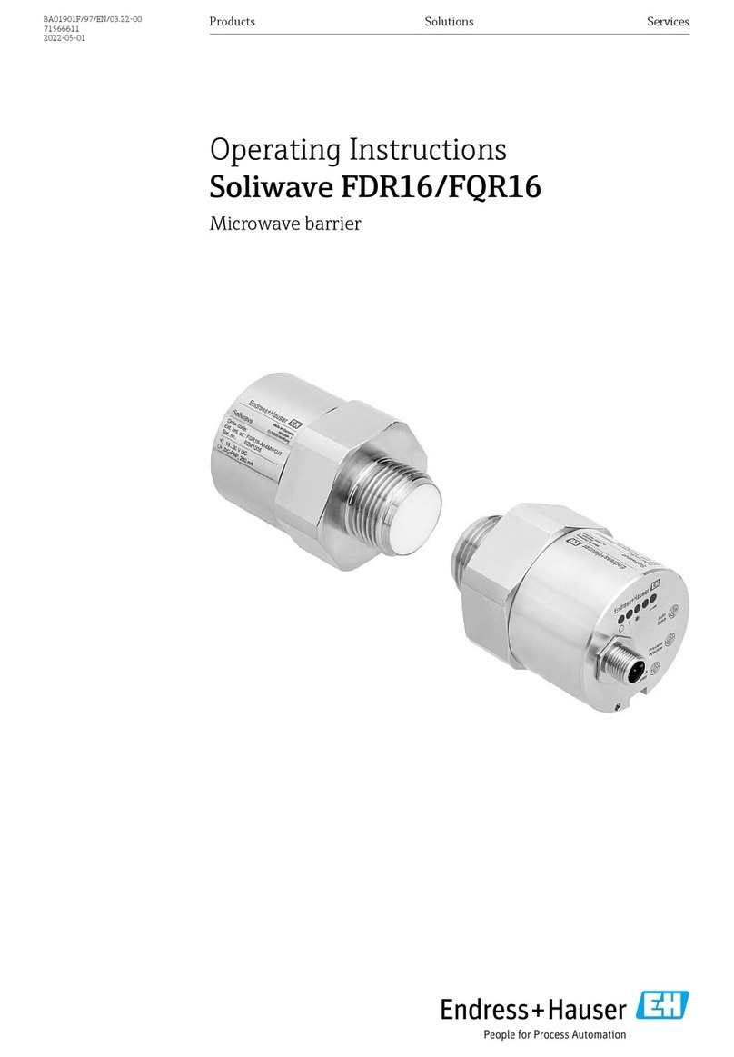Endress+Hauser Soliwave FDR16 User manual
