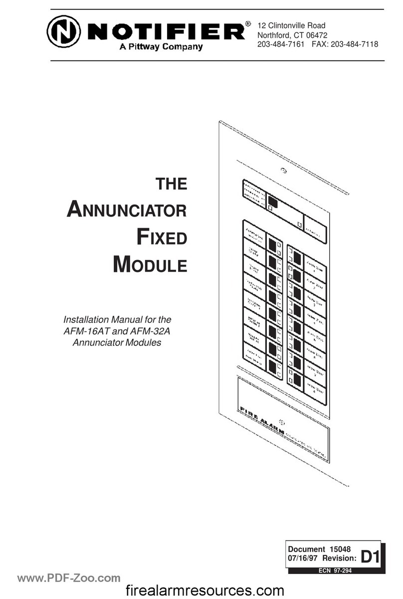 Pittway NOTIFIER AFM-16AT installation manual Pittway NOTIFIER AFM-16AT installation manual