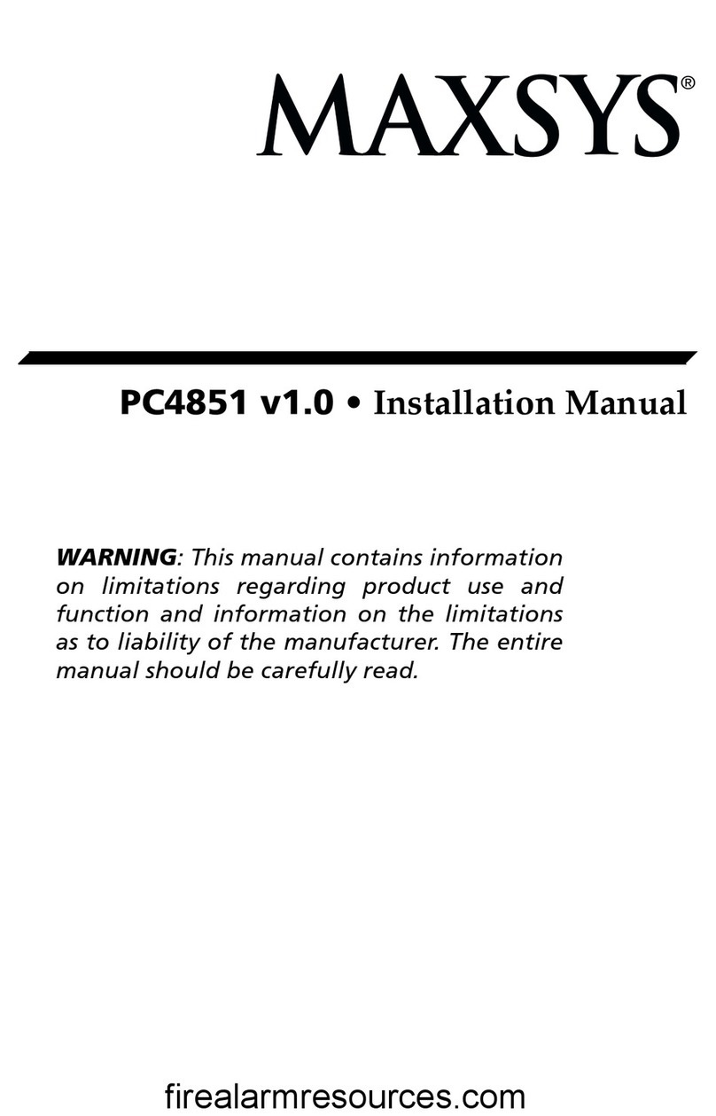 DSC MAXSYS PC4851 User manual