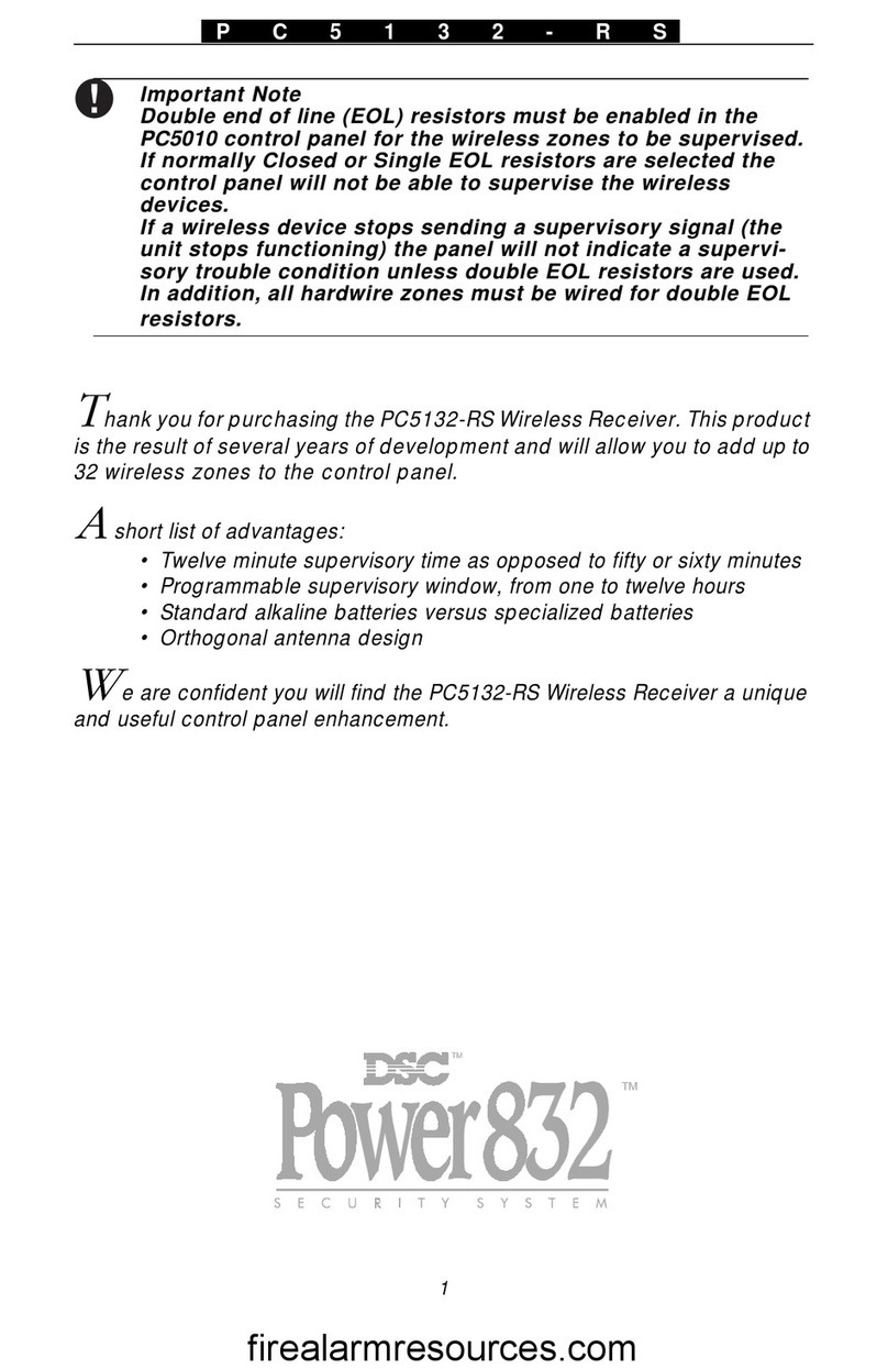 DSC Power832 User manual