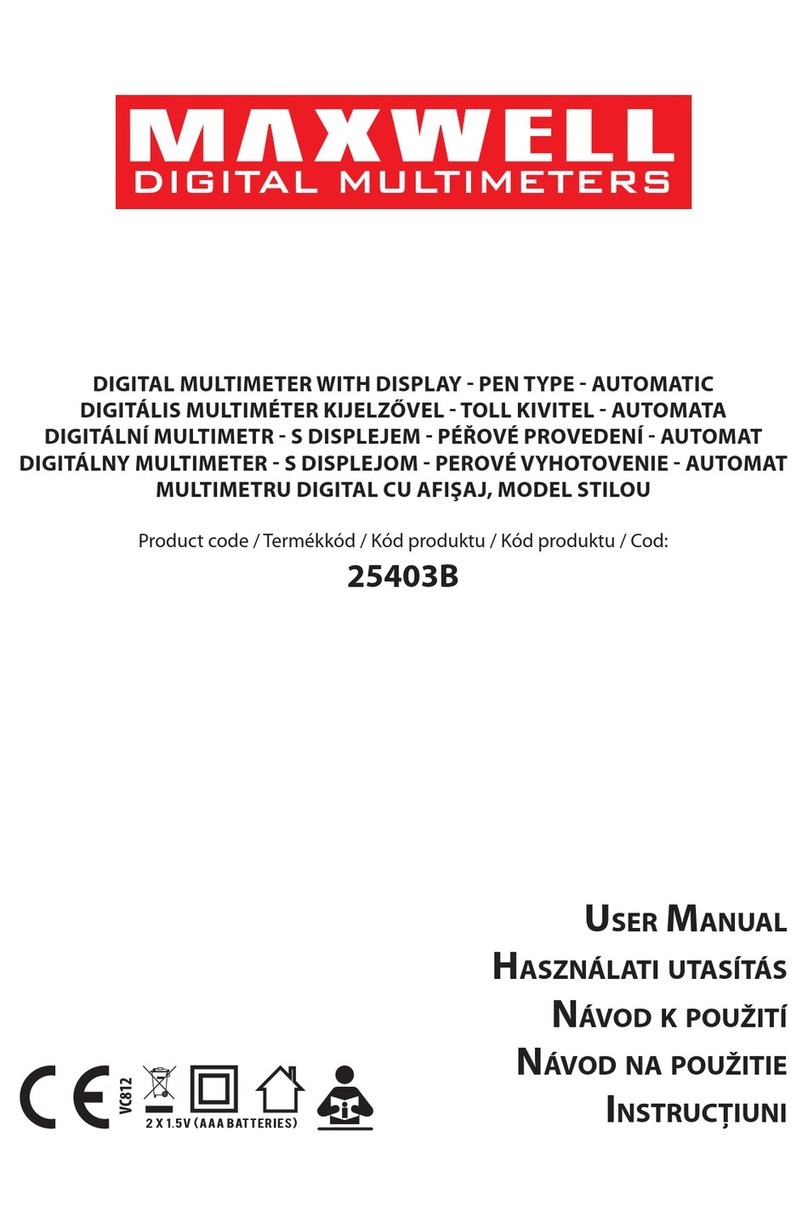Maxwell Digital Multimeters MX-25403B user manual