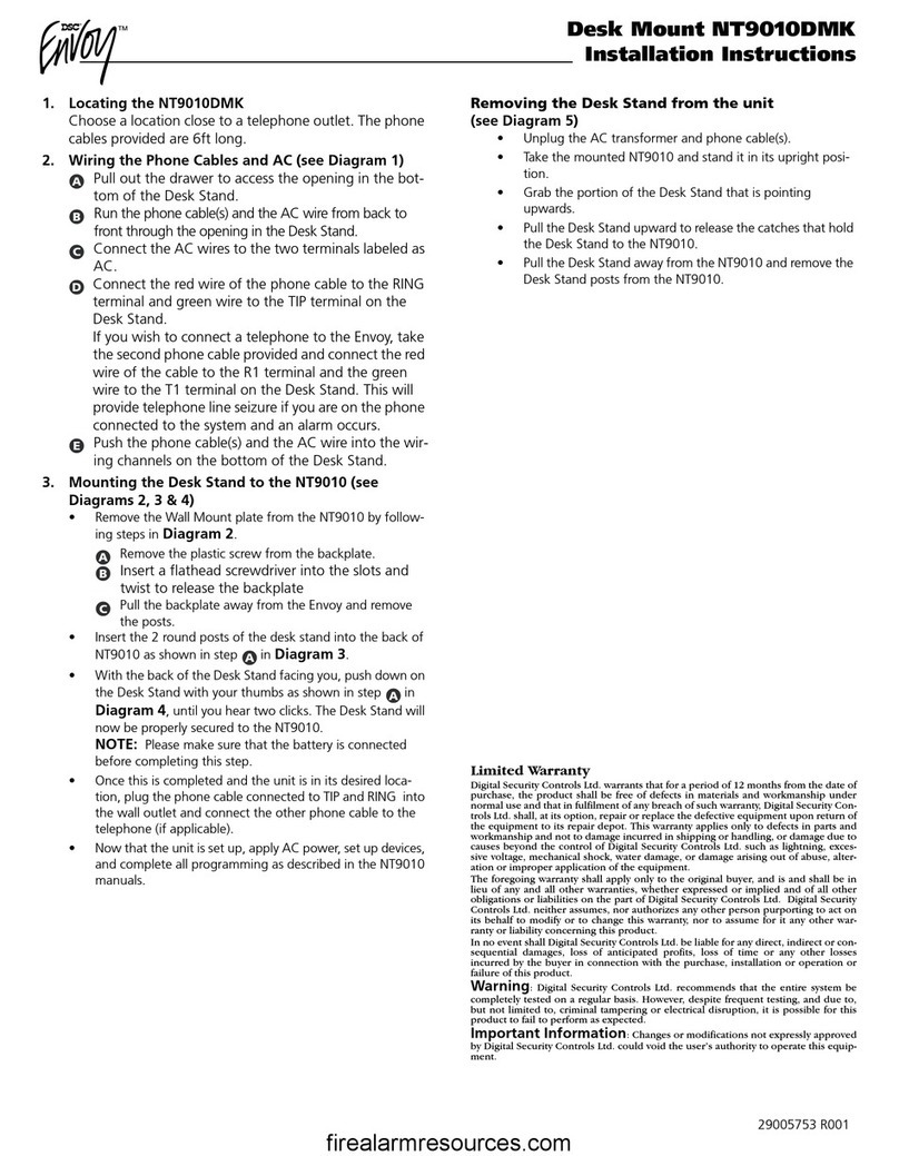 DSC Envoy NT9010DMK installation instructions