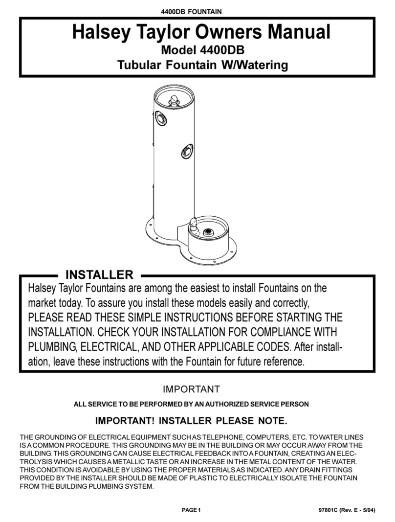 Halsey Taylor 4400DB User manual