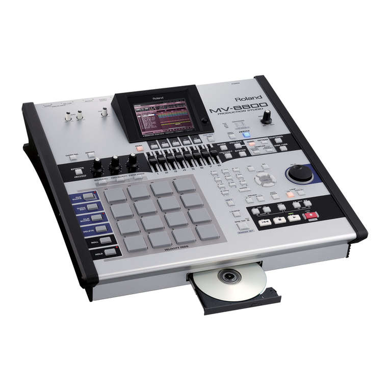 Roland MV-8800 Production Studio User manual Roland MV-8800 Production Studio User manual