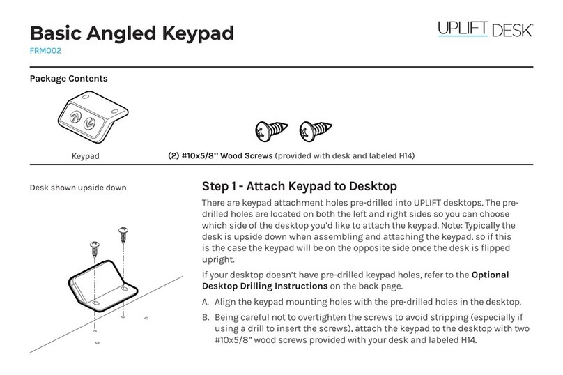 Uplift Desk FRM002 instructions