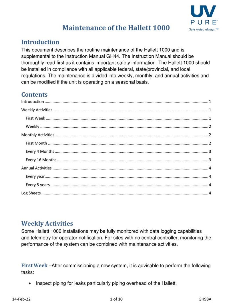UV Pure Technologies Hallett 1000 Guide