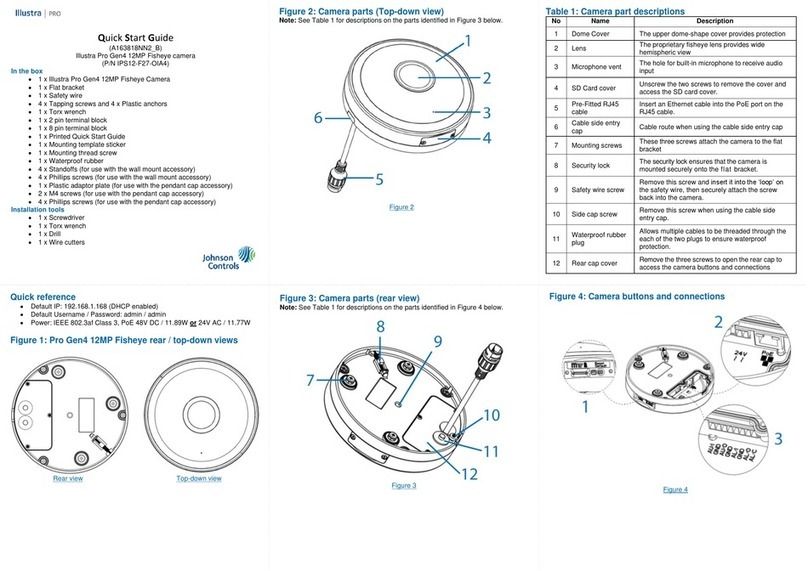 Johnson Controls Illustra Pro Gen4 quick start guide