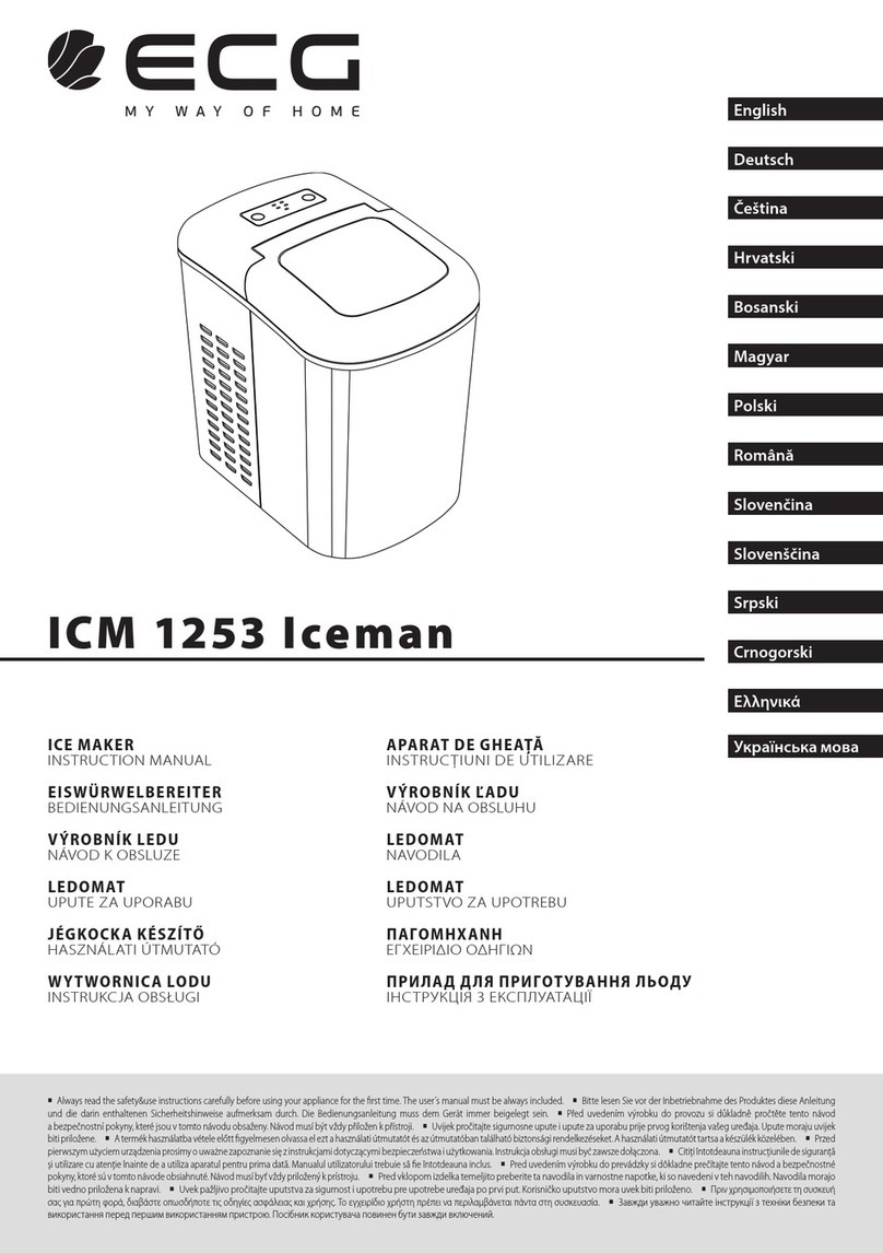 ECG ICM 1253 Iceman instruction manual