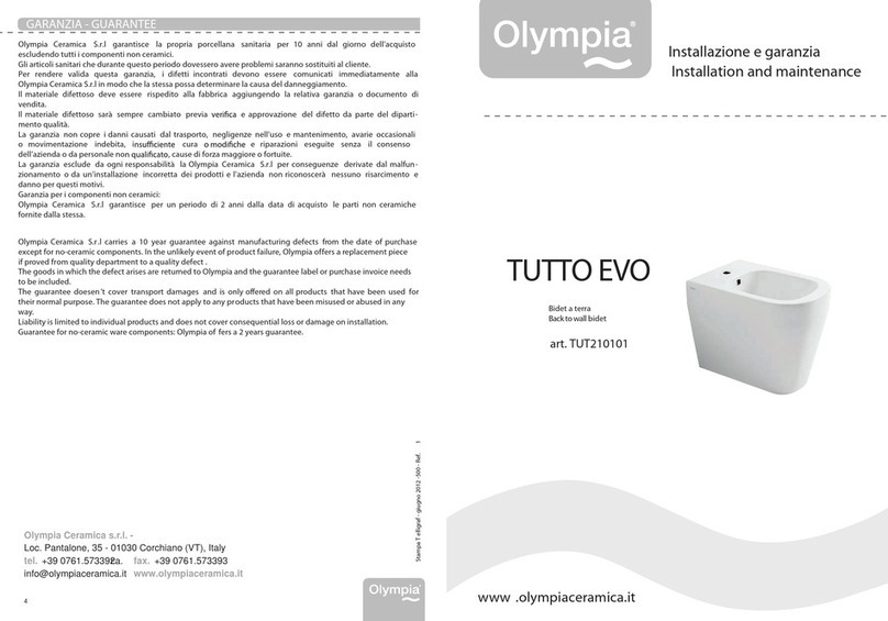 Olympia TUTTO EVO TUT210101 Instruction Manual Olympia TUTTO EVO TUT210101 Instruction Manual