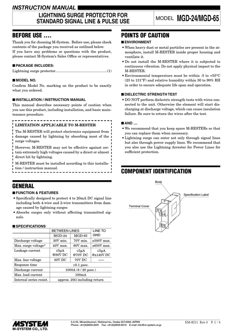 M-system MGD-24 User manual