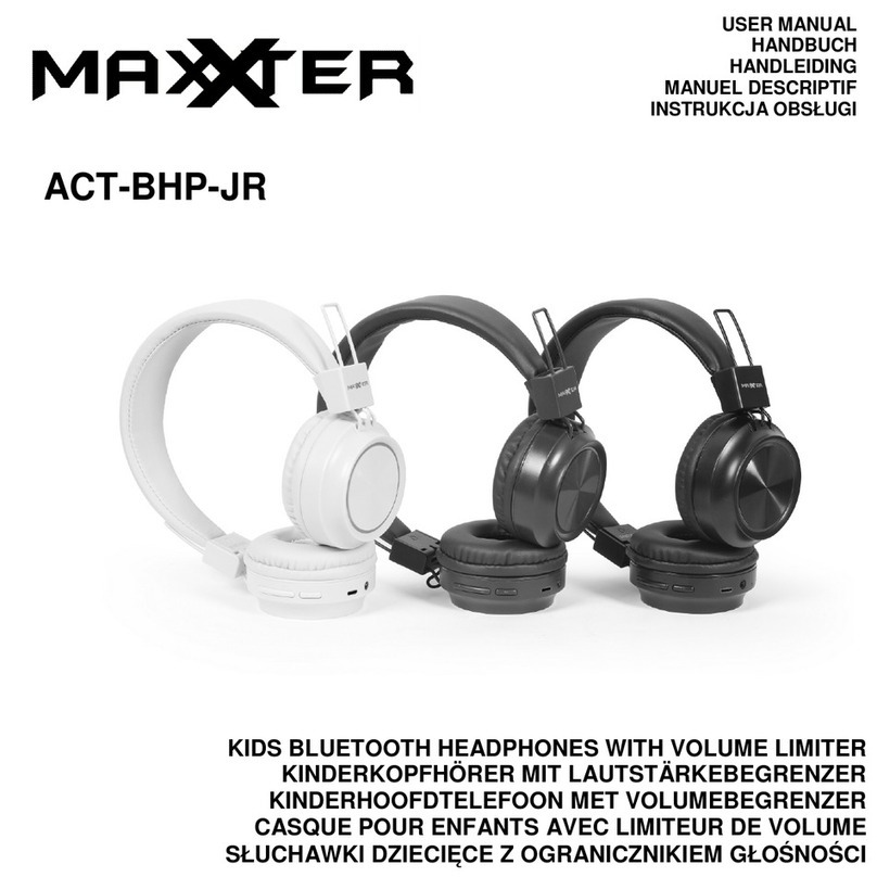 MAXXTER ACT-BHP-JR user manual