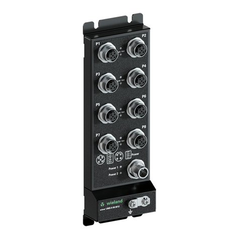 Wieland wienet IP SWITCH UMS 8-W-M12 User manual Wieland wienet IP SWITCH UMS 8-W-M12 User manual