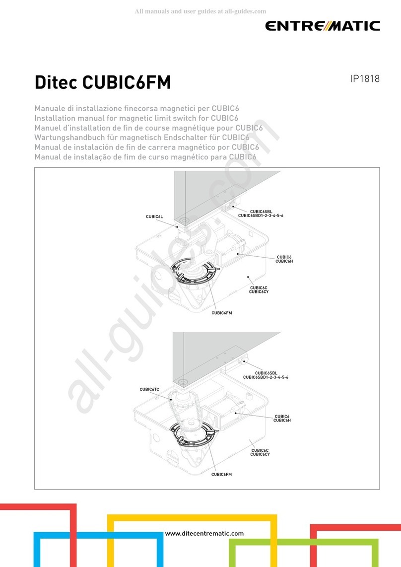 Entrematic Ditec CUBIC6FM User manual