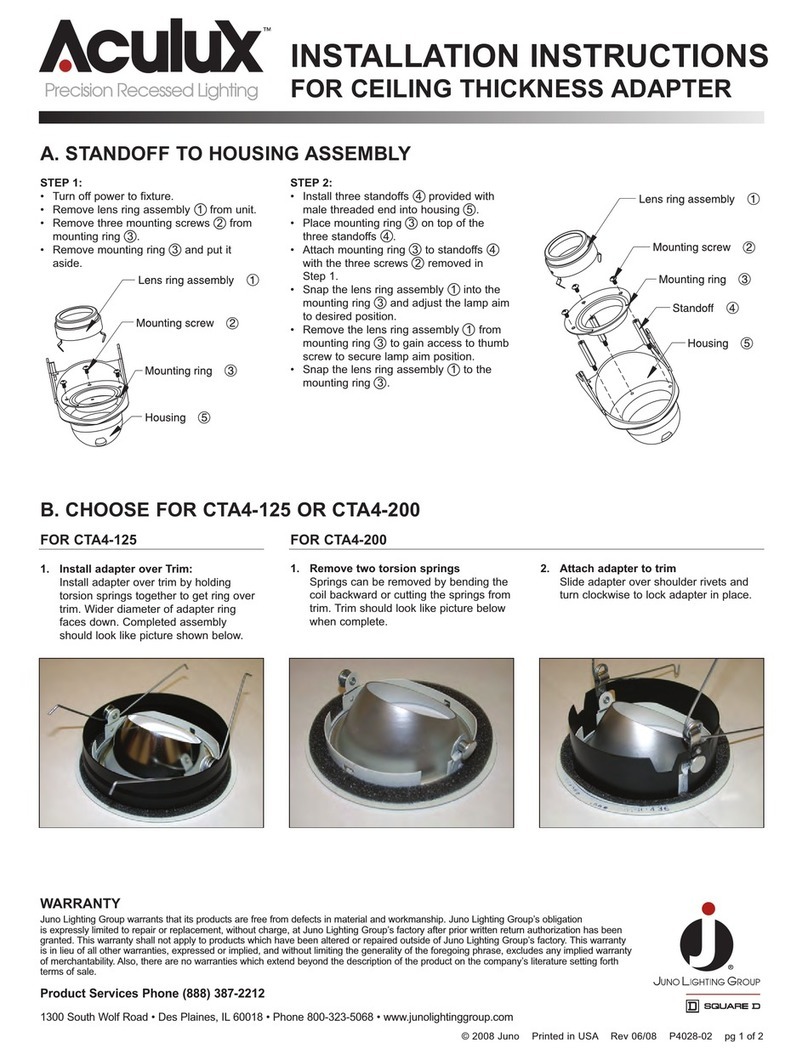 Aculux CTA4-125 installation instructions