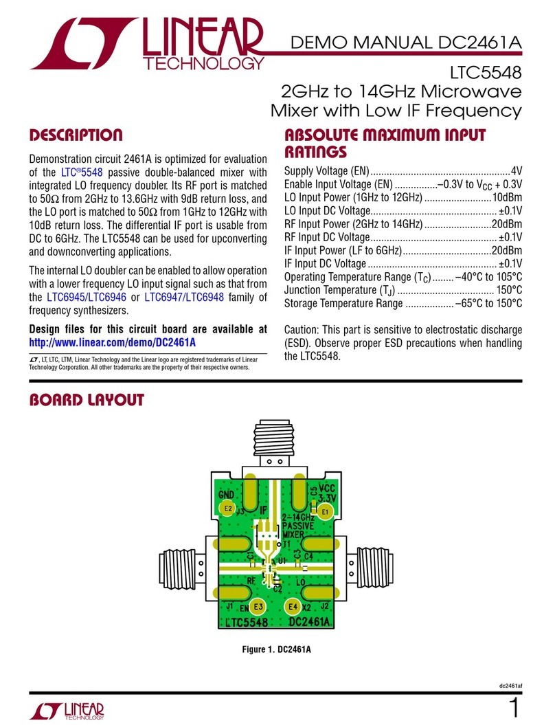 Linear Technology LTC5548 Demo Manual