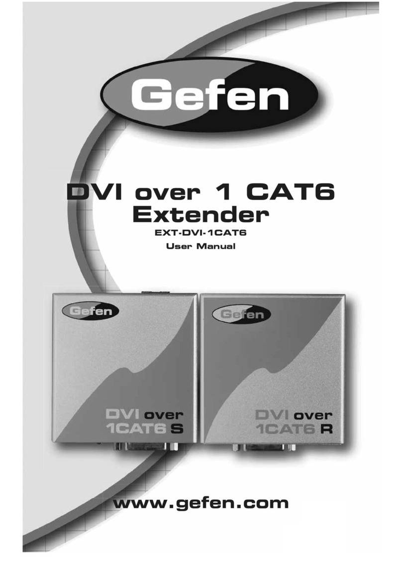 Gefen EXT-DVI-1CAT6 User manual