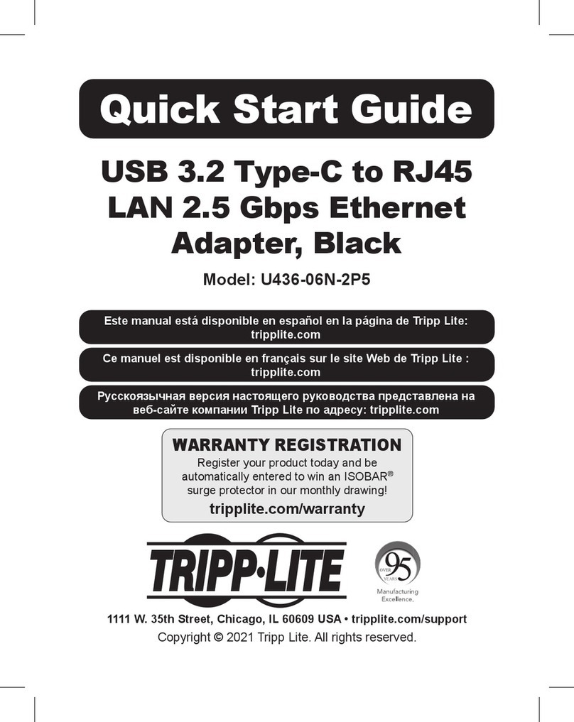Tripp Lite U436-06N-2P5 quick start guide
