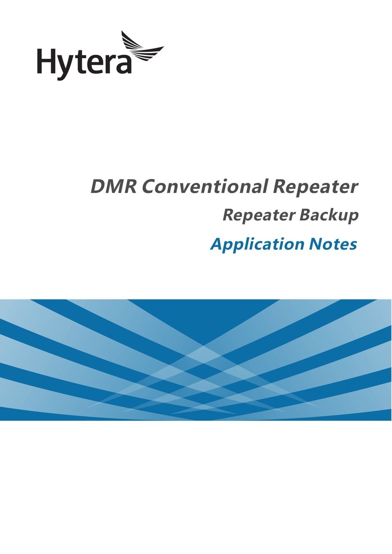 Hytera DMR Installation and operating instructions Hytera DMR Installation and operating instructions