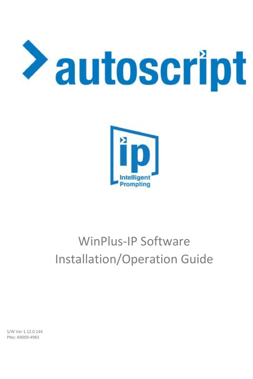 IP autoscript WinPlus-IP Installation & operation guide